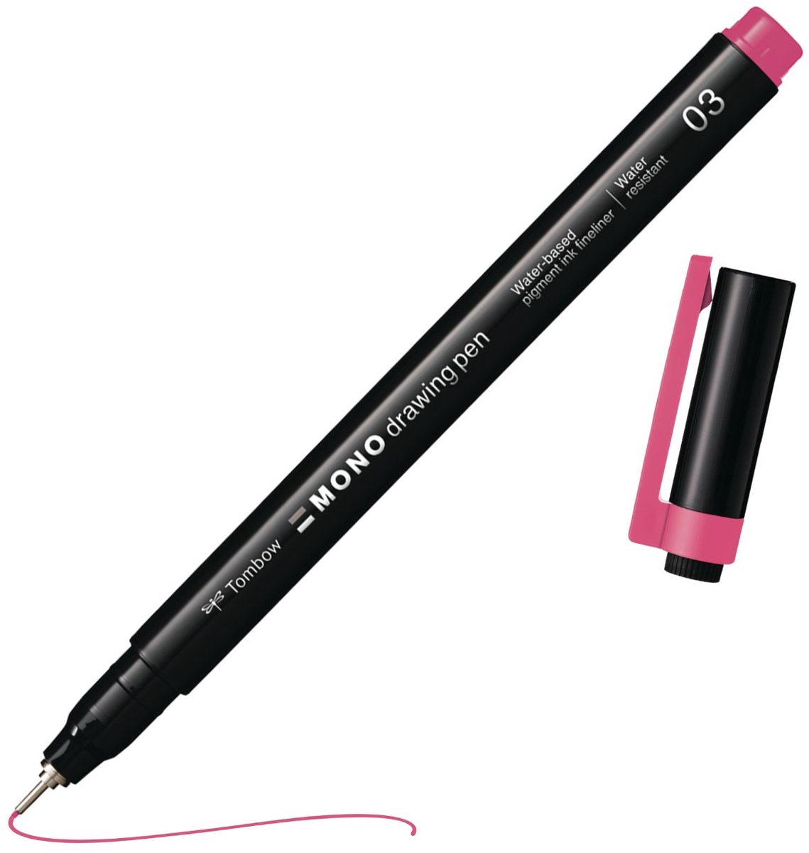 Tombow Mono Fineliner - 03 - 0.38 mm - Fijne punt - Roze