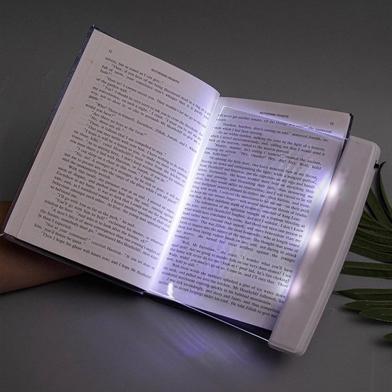 Boek Leeslamp - Pagina Verlichter - Lezen 's Nachts - Vermindert Oogvermoeidheid - 10x5 cm - Zwart — afbeelding 3