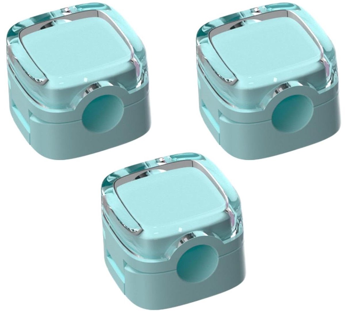 Kabelhouder Magnetisch - Kabel Organizer - Auto Bureau - Eenvoudige Bevestiging - 9 cm - Blauw