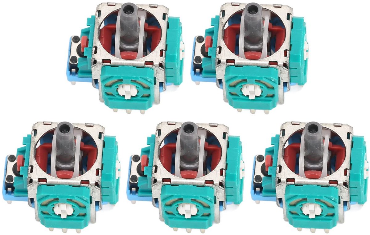 aladdien - Joystick Module - Vervangende Analog Joystick Sensor - 3D - Precisie - Controllers - Geschikt voor gamecontrollers - 5 stuks