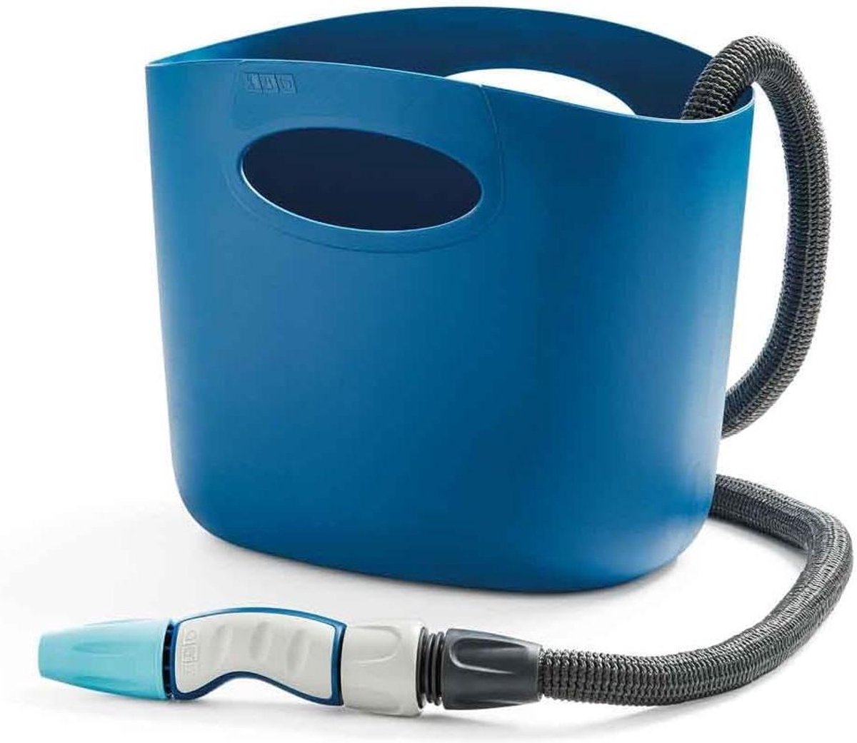 Uittrekbare tuinslang - Flexibele slang - Tuin besproeien - Gemaakt van gerecycled plastic - 15 meter - Blauw