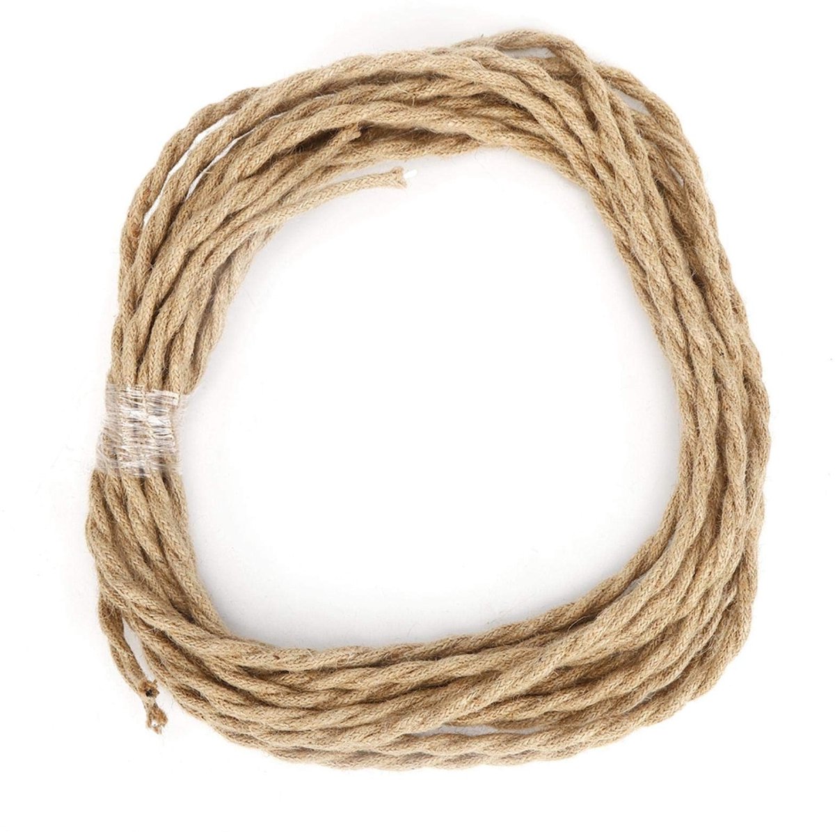 Vintage Jute Touw Elektrische Kabel 2m - DIY Chandelier Accessoire