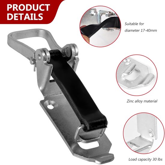 SnelShoppen - 6 Stuks Schep Houder Bevestigingslagers Dakdrager Accessoires Schep Houder Bezem Houder Spanning Klem Rubber Spanningselement voor Auto, van Snelshoppen — afbeelding 4