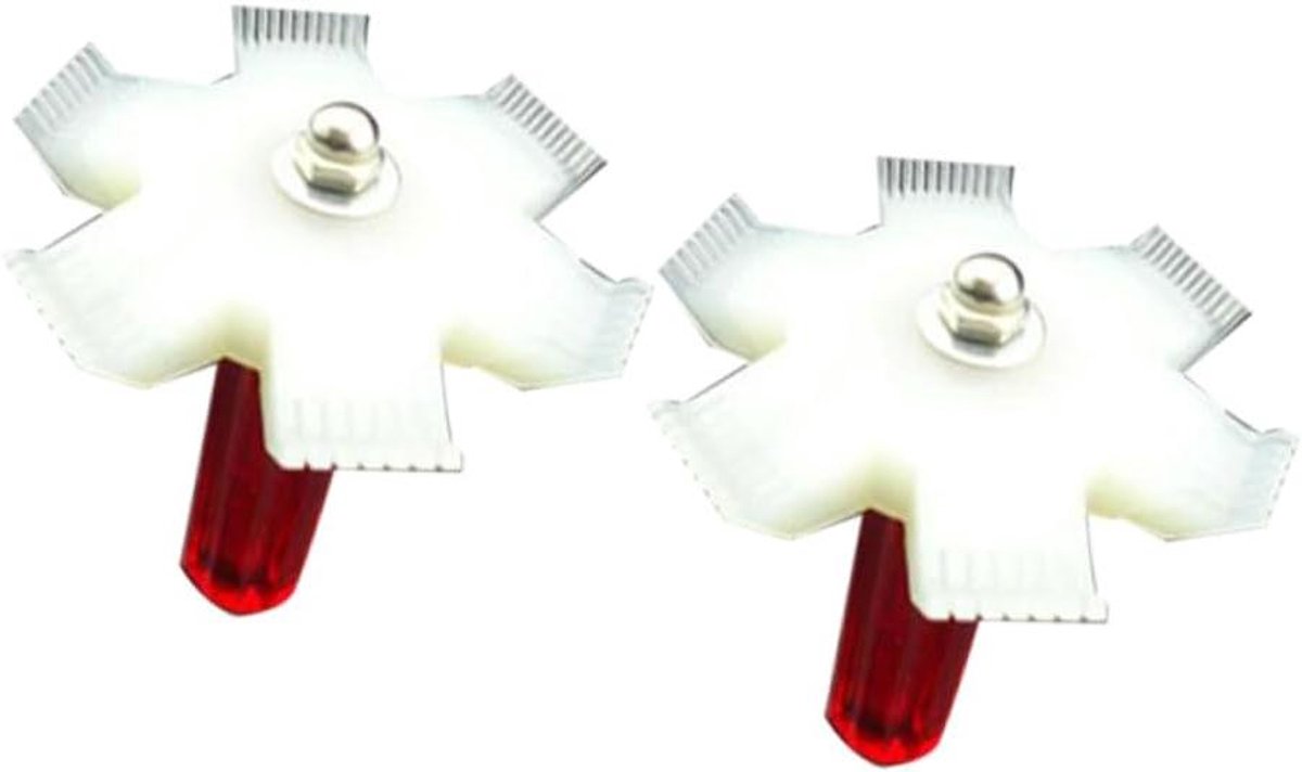 Radiatorborstel Set - Condensor Reiniger - Lamellen Recht Maken - Afneembare Kop - 2 Stuks - Chroom