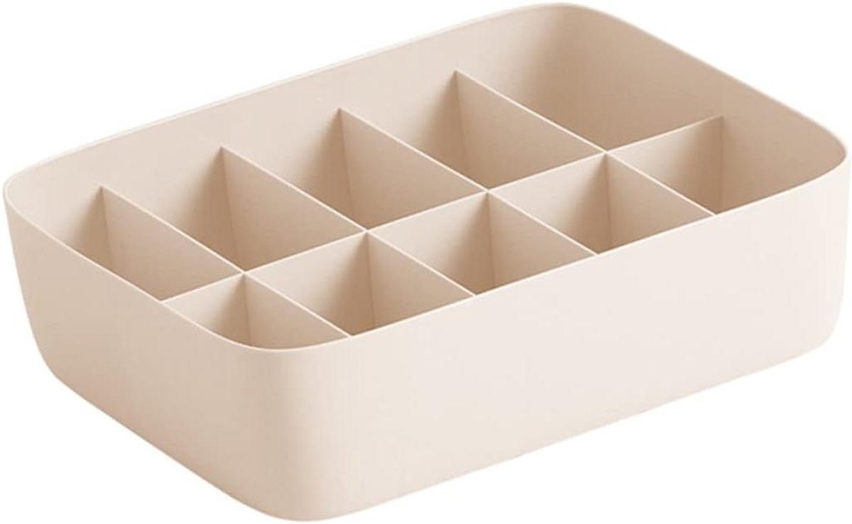 Opbergcontainer Kast - Laden Organisator - Kleding Sorteren - Stapelbaar Ontwerp - 29 cm - Beige