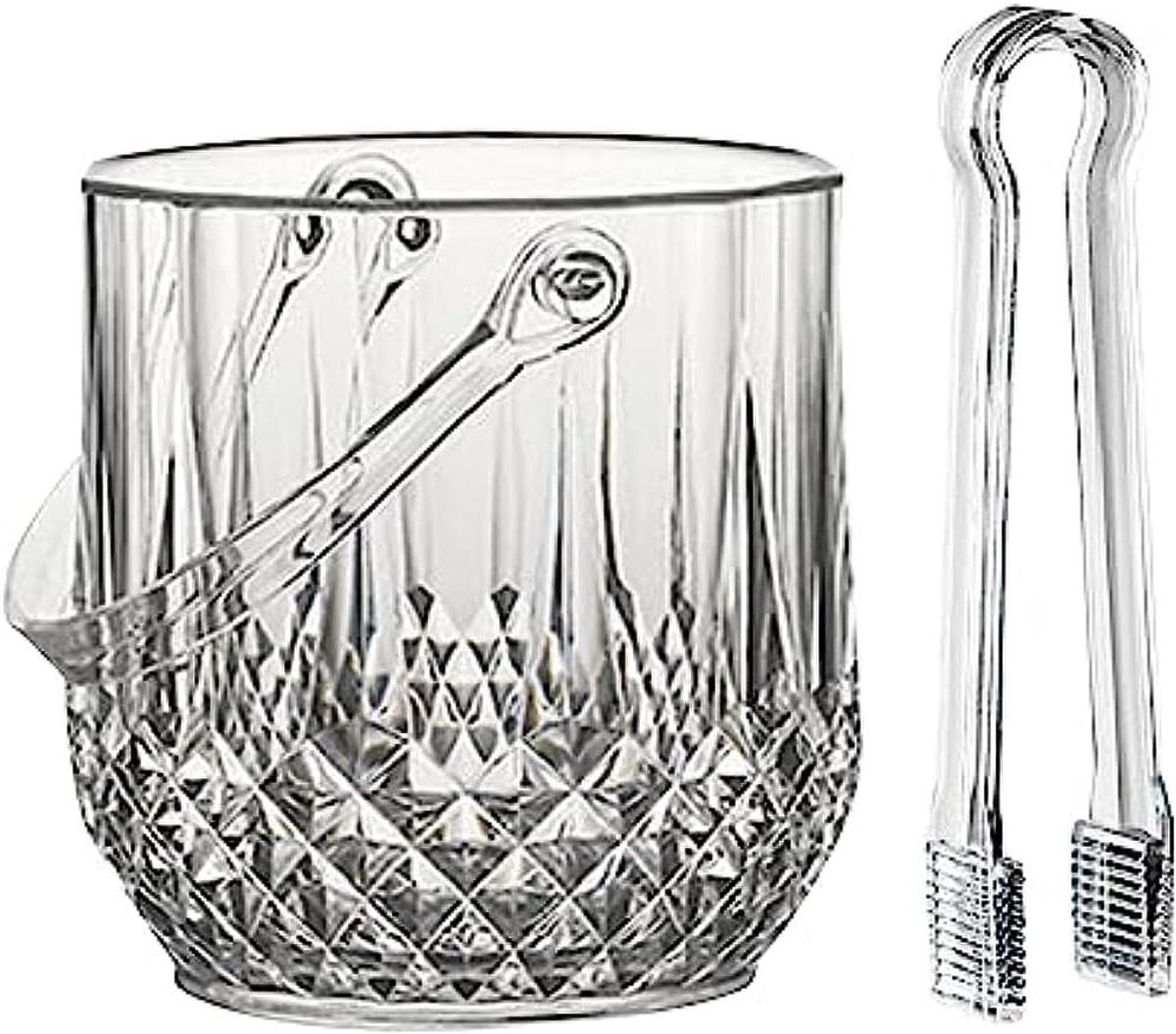 IJsemmer - Koeler - Drank Koelen - Met Tang - 12.5x13x9.5cm - Transparant