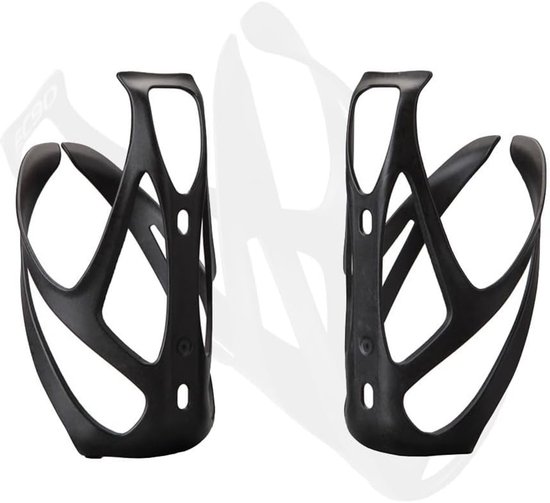 Fiets Bekerhouder - Bidonhouder Stuur - Hydratatie Onderweg - Lichtgewicht Carbon Mix - 74mm Diameter - Mat Zwart — afbeelding 3