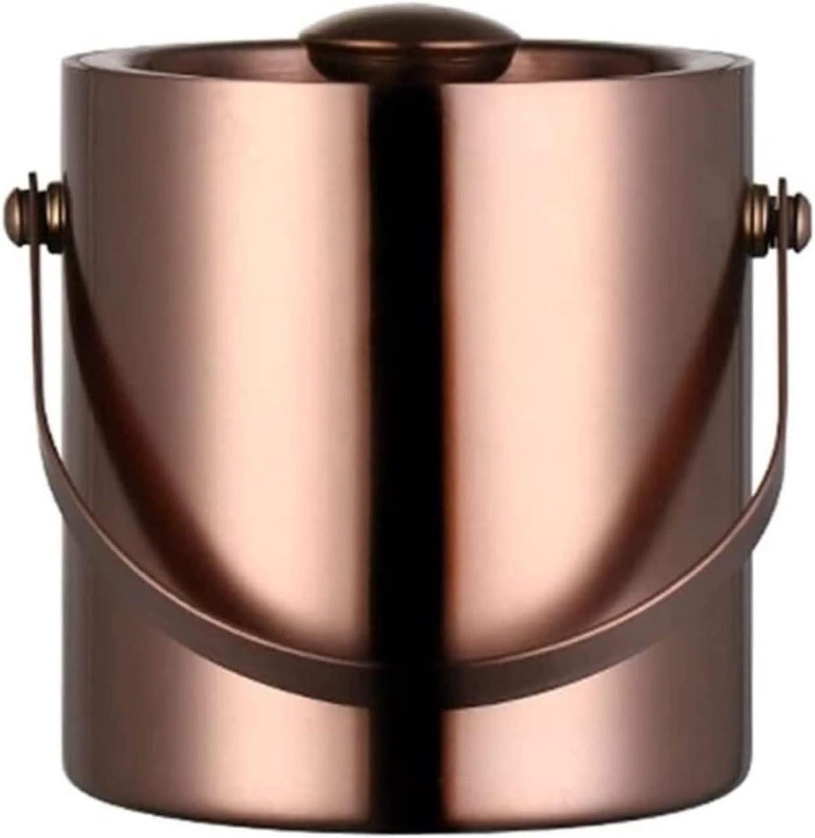 Ijsemmer RVS - Koel Emmer - Drank Koel Houden - Met Deksel - 3 Liter - Zilver