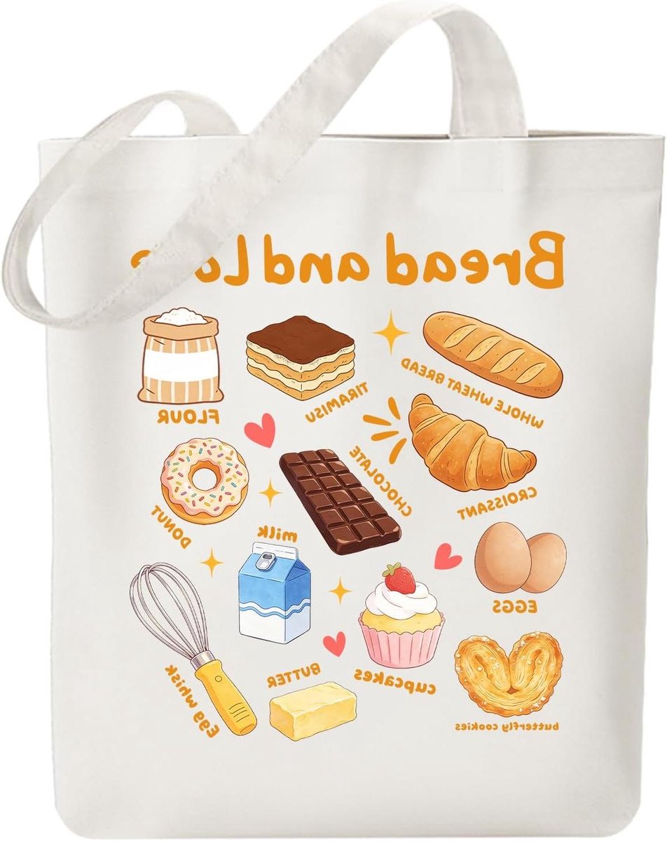 Canvas Tas - Katoenen Schoudertas - Dagelijkse Boodschappen - Met Ritsvak - 38x40 cm - Wit