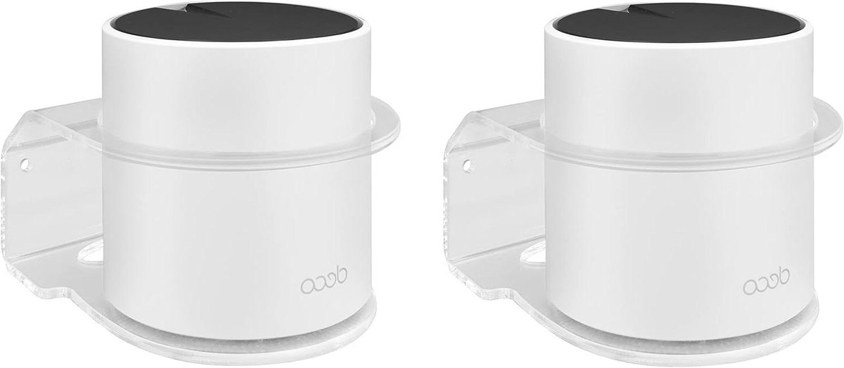 Router Wandhouder - Thuisnetwerk Beugel - Wifi Signaal Verbeteren - Ruimtebesparend Ontwerp - 2 Stuks - Transparant