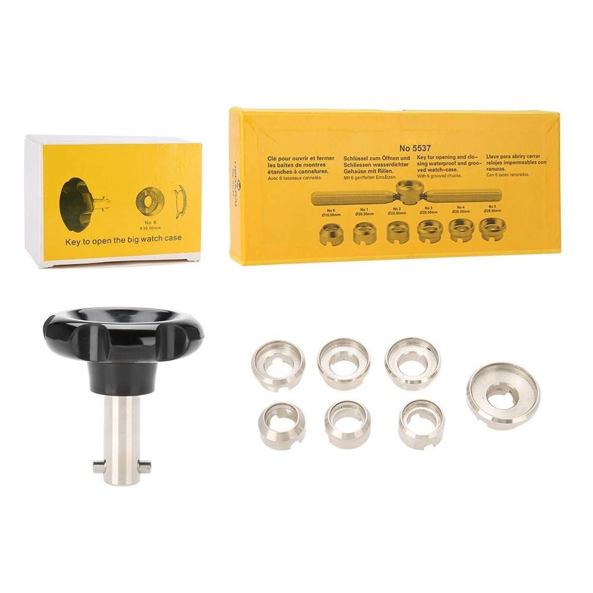 Professionele Horloge Case Opener met 7 Doden - Stalen Horloge Reparatie Tool Set voor Rolex/Tudor