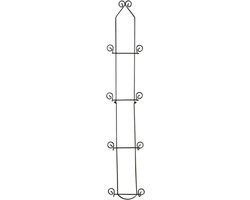 Tripar Economy 4 Tier Zwart Verticaal Wandrek
