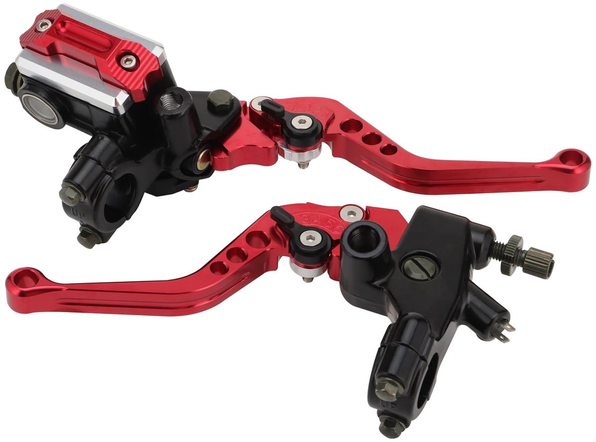 ONF3 - Universele Rem Koppeling Hefboom - Vervangingsset voor Dirt Bike Scooters - 22mm - Hoogwaardig Aluminium - Duurzaam - Geschikt voor Motor...