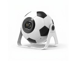 Ryoudavell - Voetbal Mini Beamer - Smart 1080P Full HD - 4K-Ondersteuning - 3000 lumen - WiFi & Bluetooth - Ingebouwde Speakers - Draagbare Thuisbioscoop - Autofocus