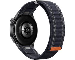 Stravo 20mm Nylon Wave Bandje met Klittenband – Easy Fit – Geschikt voor Samsung Galaxy Watch 7 6 5 4 – Classic – Zacht & Ademend Smartwatch Sportbandje voor Garmin Vivoactive 5 3 – Forerunner 245 – Venu SQ 2 – Vivomove – Huawei – Blauw