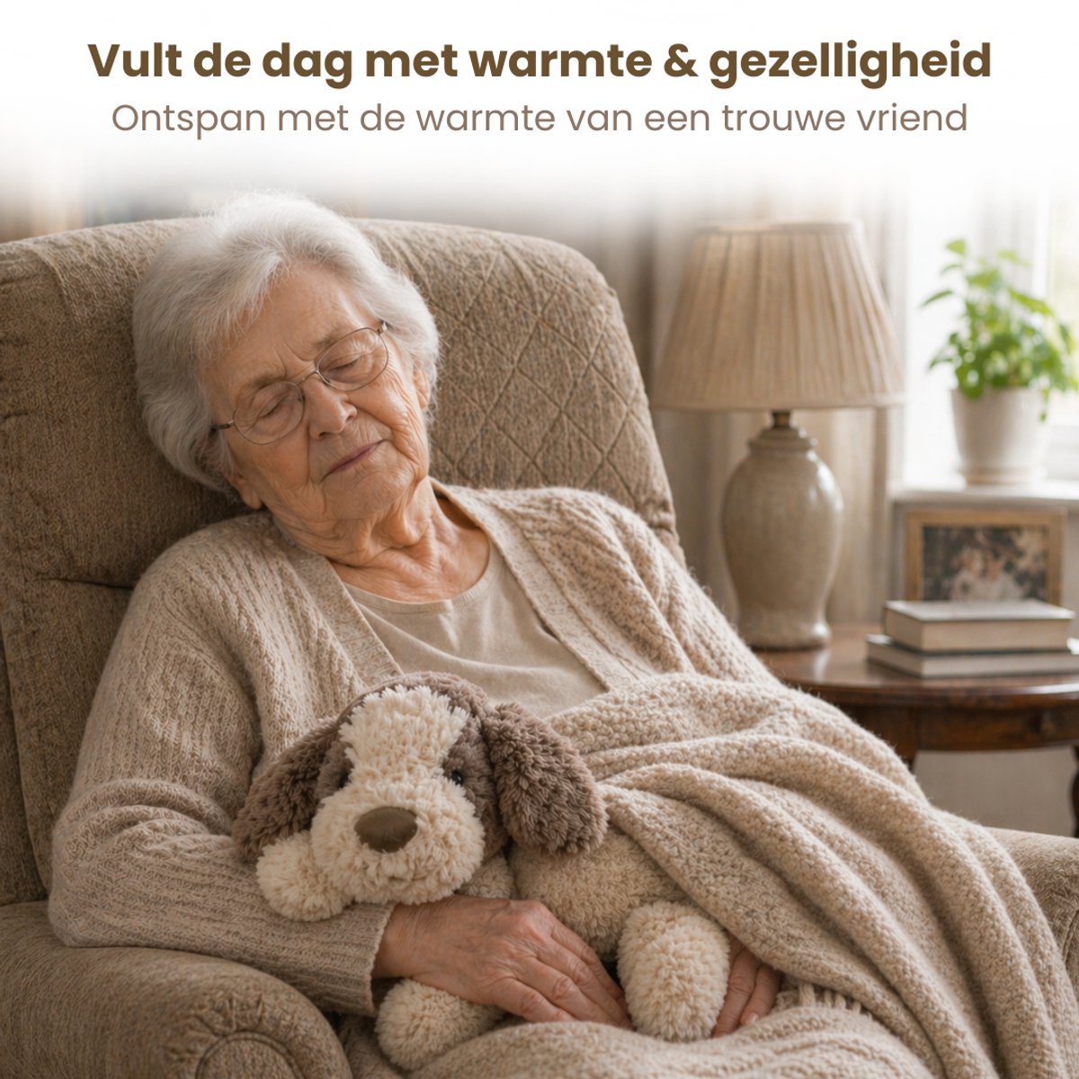 Toob & Friends Verzwaringsknuffel - 50cm - 2kg - Hond - Verzwaarde Knuffel - Weighted Stuffed Animal - Sensorisch Speelgoed — afbeelding 5