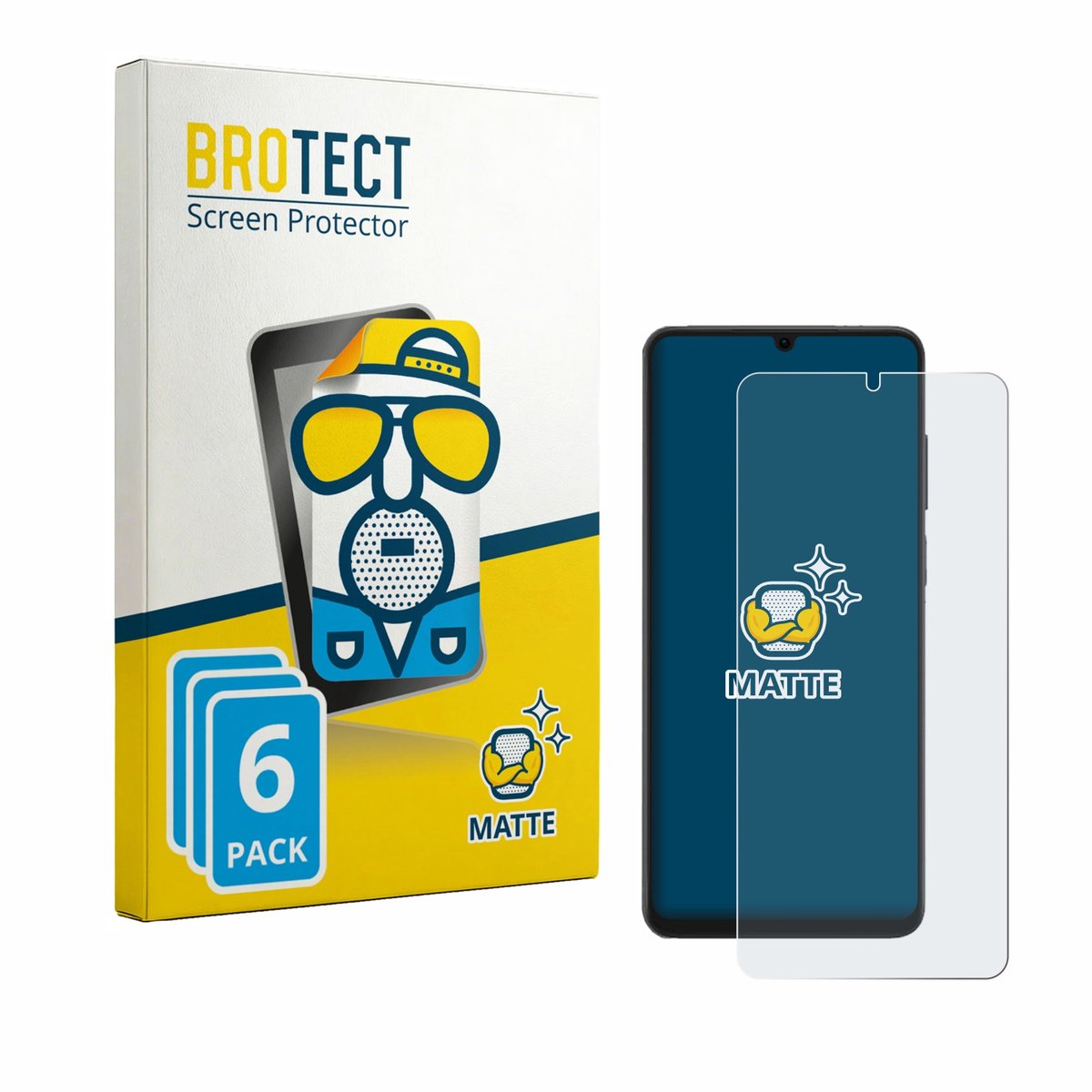 BROTECT - Screenprotector voor Honor X6d - Folie Beschermfolie matte 6 Stuks