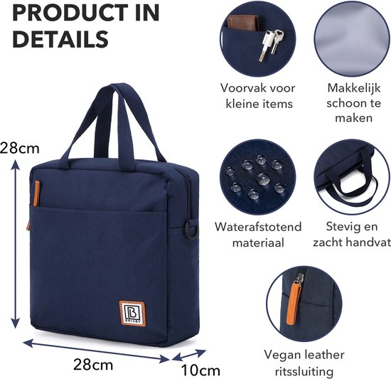 Brisby 4 Laags Geïsoleerde Koeltas - Lunchtas 7 liter - Blauw van Brisby — afbeelding 4