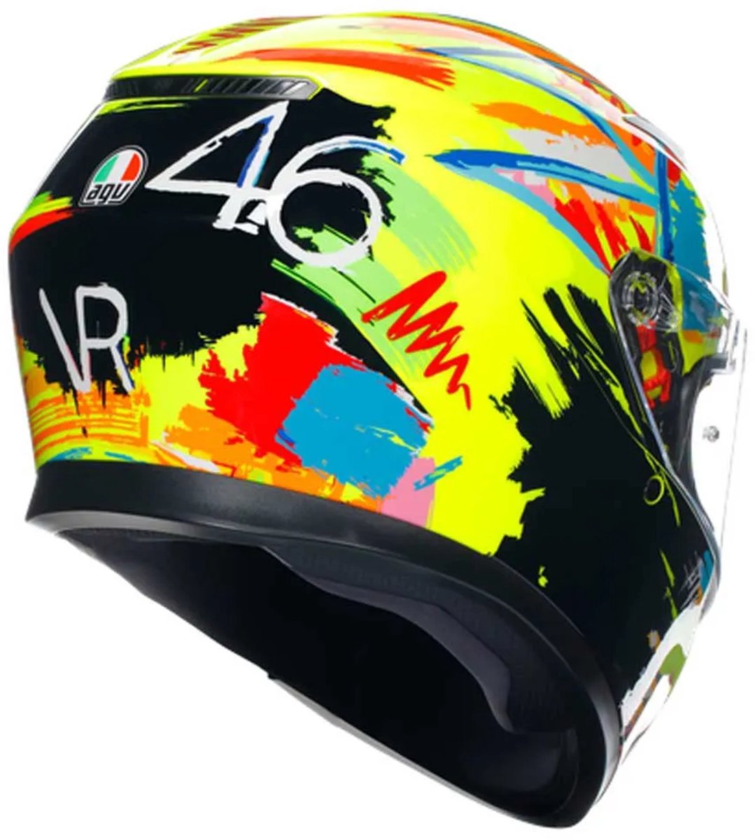 AGV K3 ROSSI WINTER TEST 2019 - Maat XXL - Integraal helm - Scooter helm - Motorhelm - AGV K3 ROSSI WINTER TEST 2019 - Maat XXL - Scooterhelmen mannen en vrouwen. – foto 2