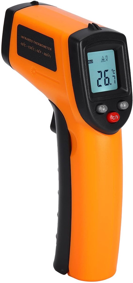 GM530 Infrarood Thermometer - Niet-contact, Hoge Nauwkeurigheid, Temperatuurmeting -50°C tot 580°C