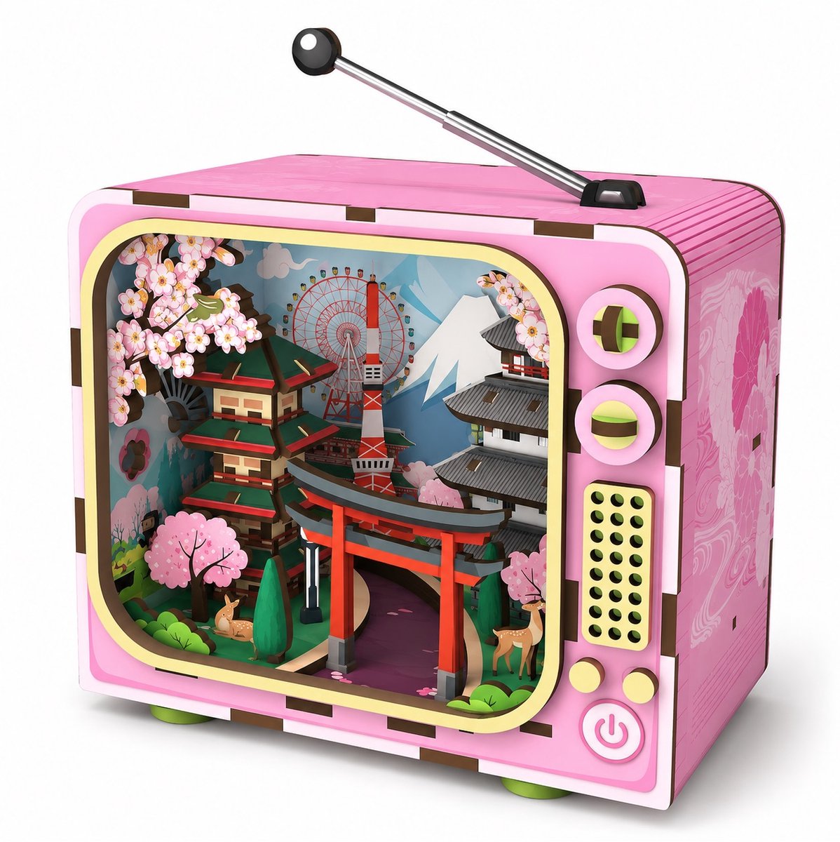 Beehub My City 3D Houten Puzzel, TV-serie, Under Mount Fuji, BE011976, 15,1x8,7x12,5cm