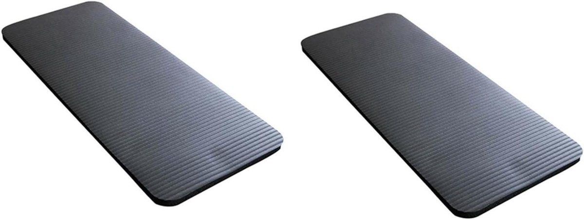 Yogamat Kniebeschermers - Comfortabel Schuim - Fitness Training - Extra Dik Kussen - 2 stuks 62x26cm - Zwart
