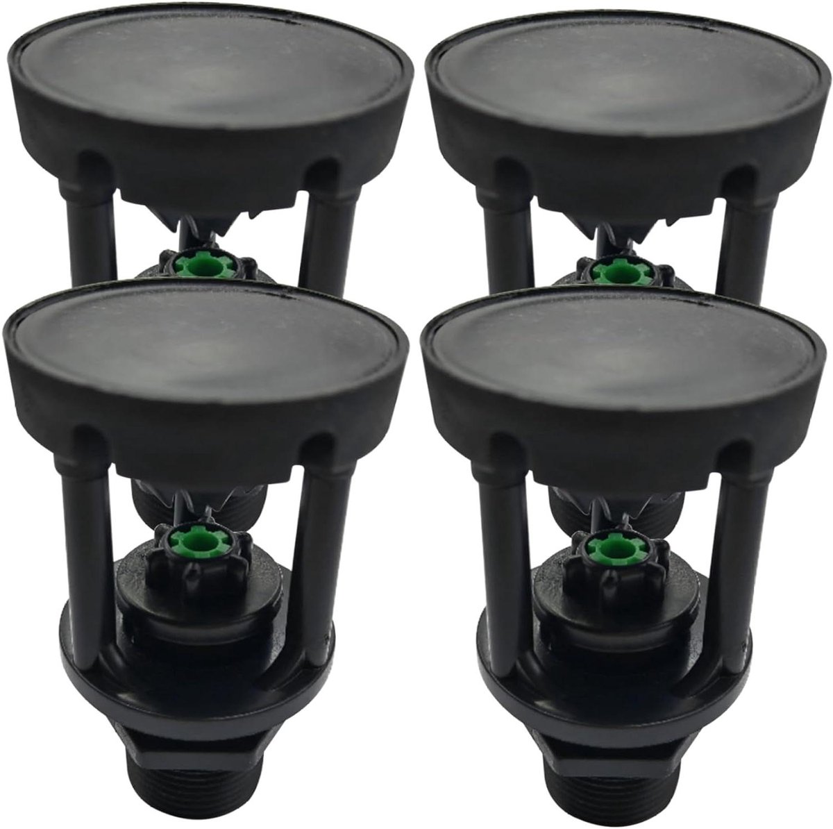 Tuinsproeier 4 stuks - Irrigatie sproeier - Gazon bewateren - 360 graden rotatie - 3/4 inch - Zwart