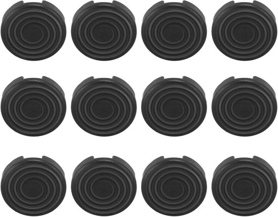 Knopafdekking Set - Vervanging Knoppen - Verbeterde Grip - Mat Anti-slip Ontwerp - 12 Stuks - Zwart — afbeelding 5