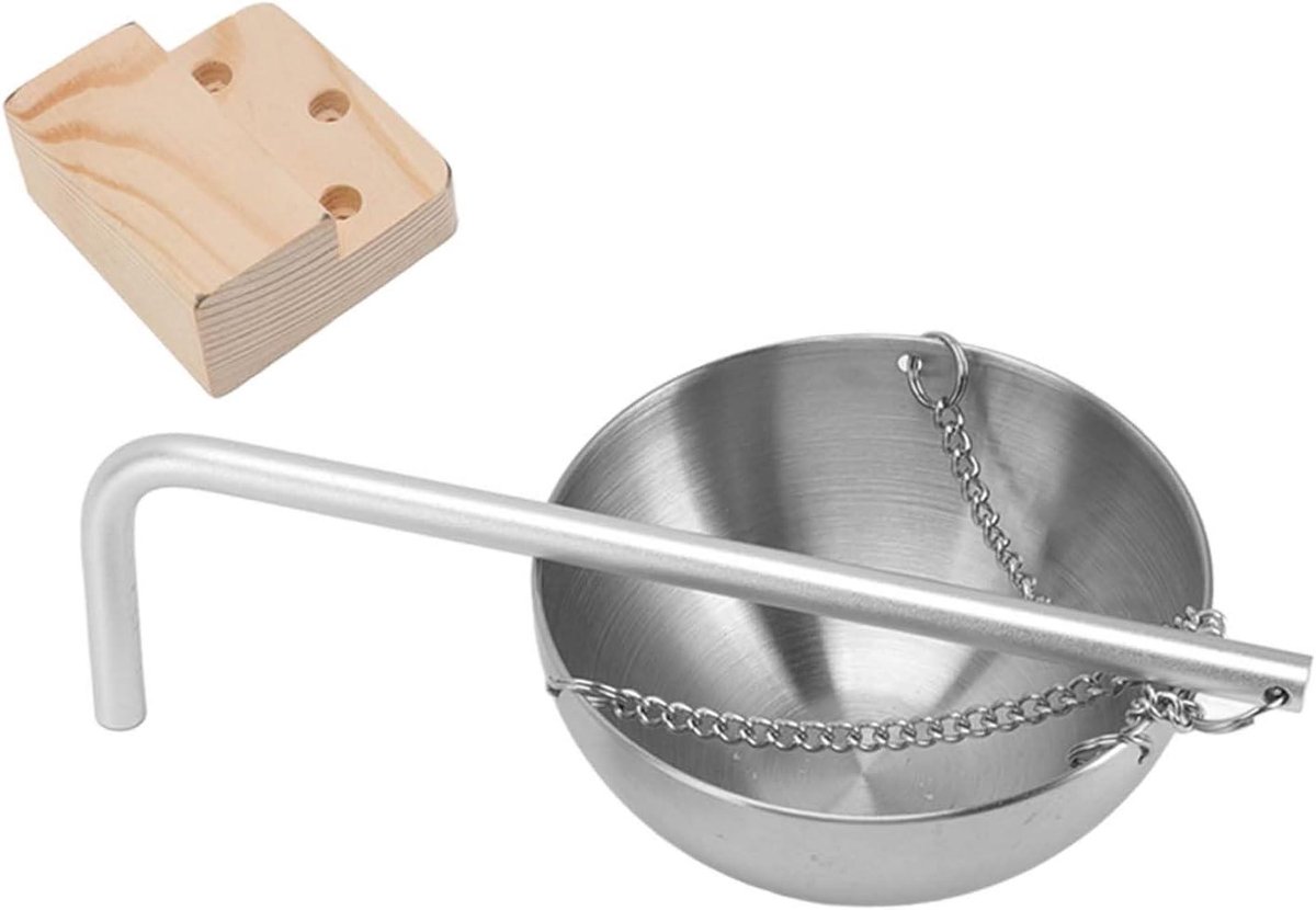 Aromatherapie Oliemok - Sauna Accessoire - Ontspannende Sauna - Verstelbare Zwenkarm - 23 x 13 x 7 cm - Zilver