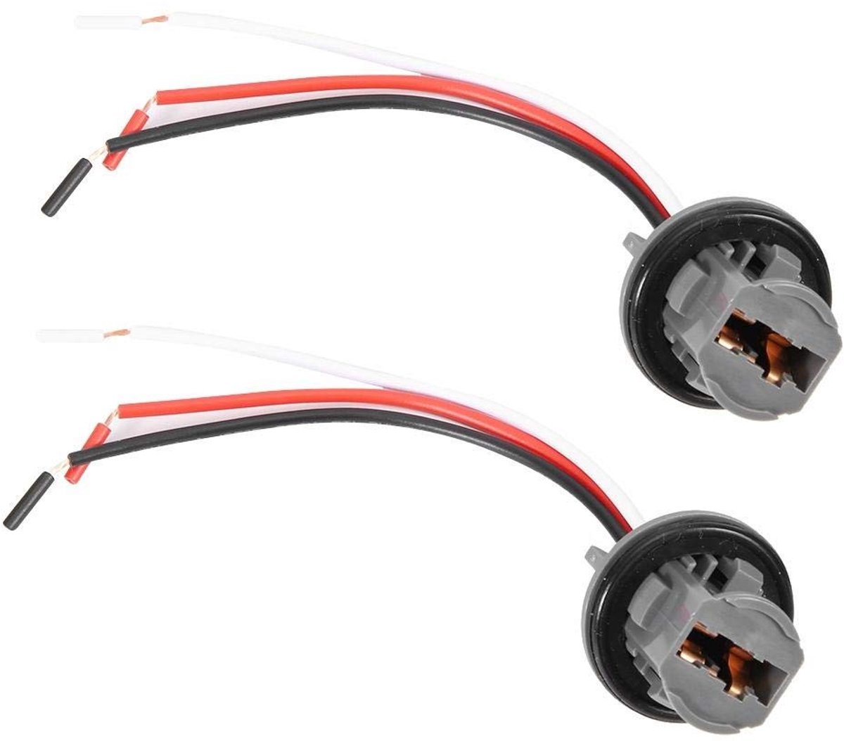 aladdien - Licht Connector Harnas - T20 Plug 7443 - Professionele Kwaliteit - Plastic - LED Remlicht Connector - Geschikt voor Auto - Populaire Kleur