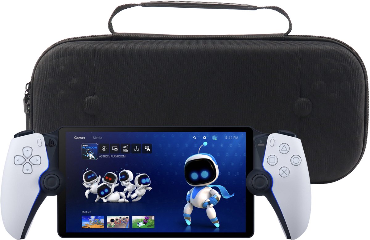 Playstation Portal case - opbergcase - beschermhoes - Console tas - Hardcase - zwart - PS5