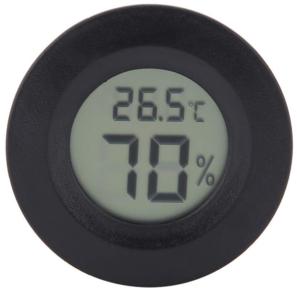 ONF3 - Mini Thermometer Hygrometer - Digitale Weerstation - Zwart - Temperatuurmeter - Geschikt voor Binnen - LCD Display