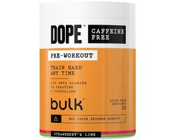 Bulk Dope Pre-Workout caffeine-free (30 serv) Strawberry & Lime - Pre-Workout - Stimulans-vrije Booster
