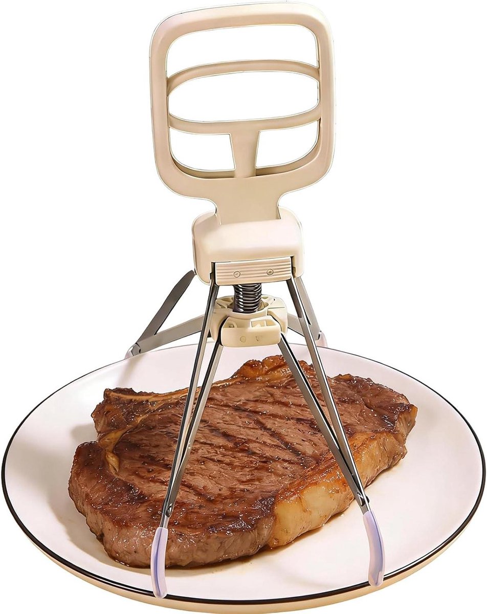 Hete Plaat Tang - Kom Grip Clip - Gerechten Verplaatsen - Antislip en Hittebestendig - 25 x 28.7 cm - Wit