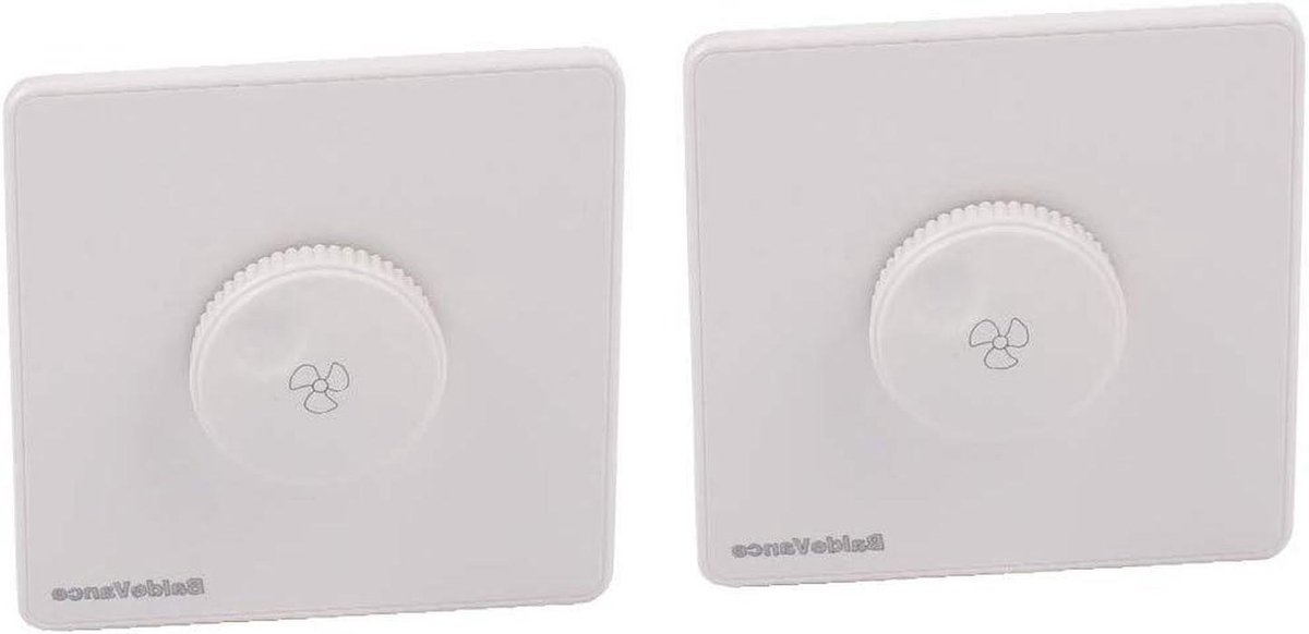Draaibare Dimmer - Lichtregelaar - Verlichting Instellen - Handmatige Bediening - 86x86mm - Wit