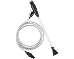 Aquarium Grind Cleaner - Waterwisselaar Sifon - Tank Onderhoud - Verstelbaar Bereik - 35 x 25 x 10 cm - Grijs