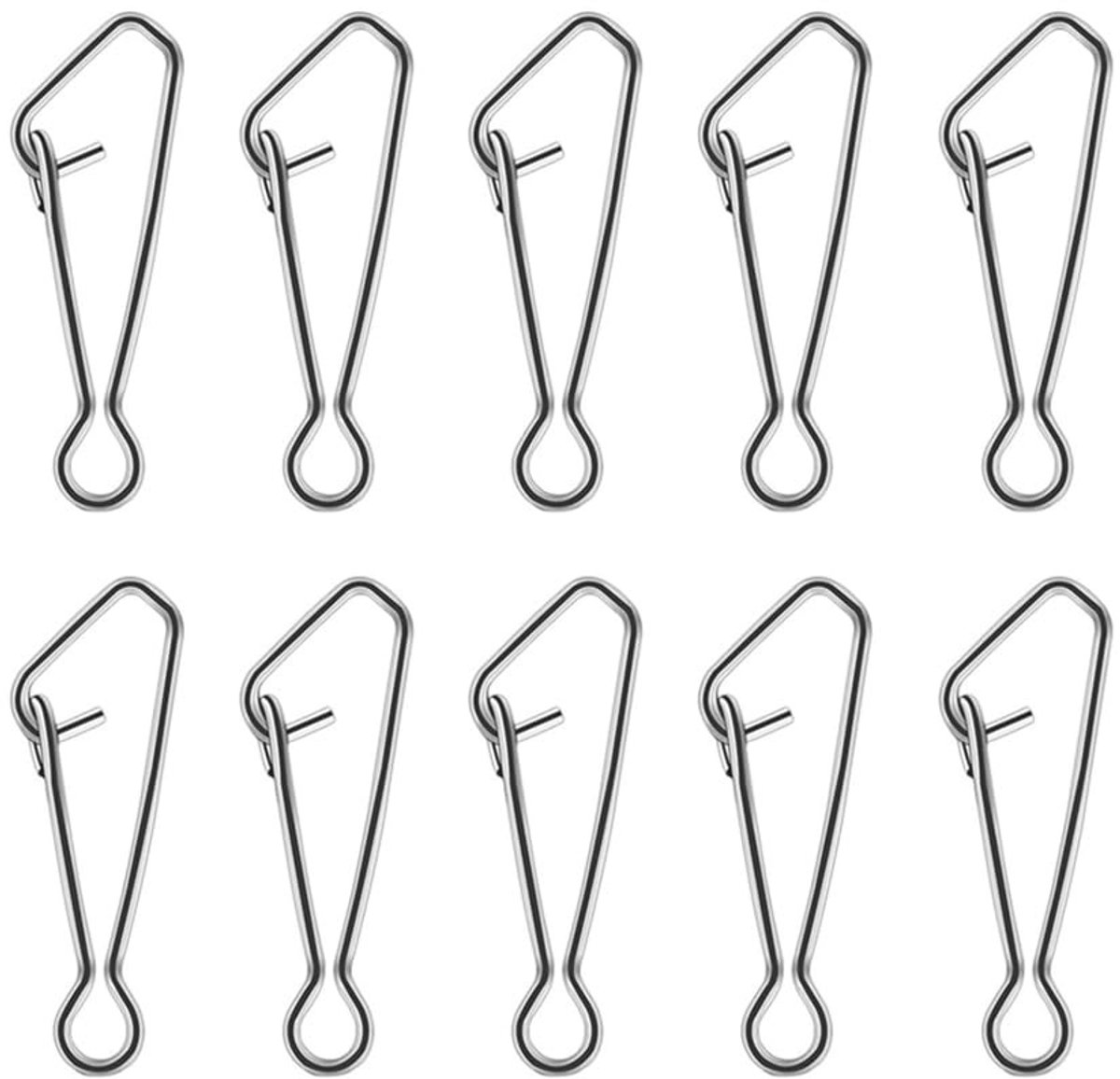 ONF3 - Zeevisclip - Snelle wissel viswartels - Eenvoudig in gebruik - 100 stuks - Hoge sterkte vissen lokt snap clips - Geschikt voor zoet water...