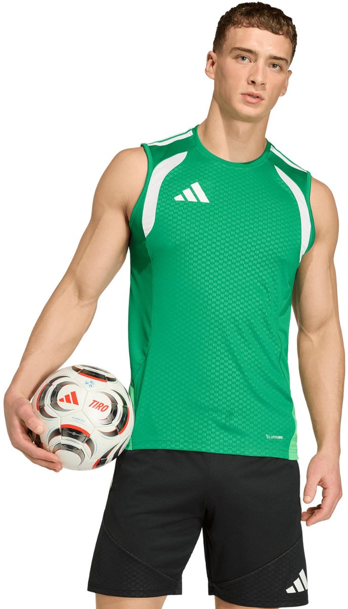 adidas T-shirt Heren Tiro 26 Competition Sleeveless Jersey Groen - Maat S