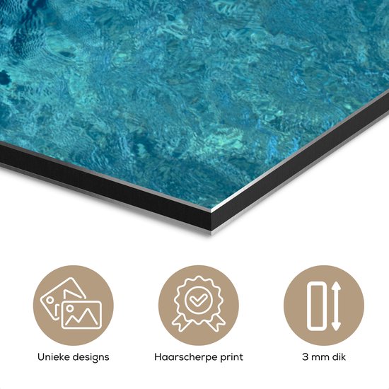 Décoration murale Métal - Aluminium Peinture Industrielle - Mer - Golf - Water - 40x80 cm - Dibond - Photo sur aluminium - Décoration murale industrielle - Pour le salon / chambre