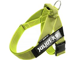 IDC Color & Gray Dog Harness, Size: M/0, Neon-Grey