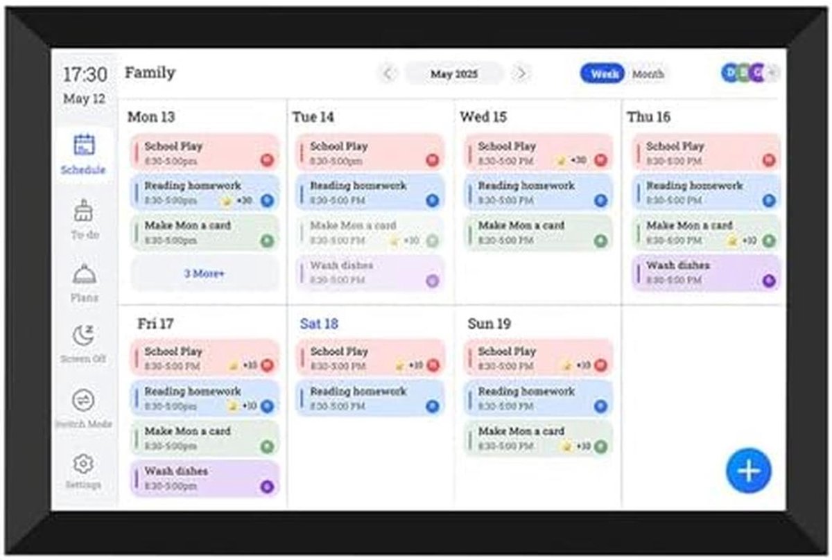 Slimme Digitale Kalender met Touchscreen en WiFi Synchronisatie