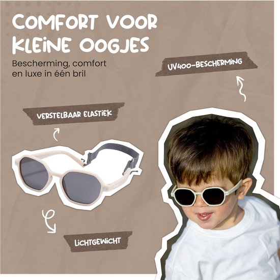 Flexibele Baby Zonnebril Kind 1-3 Jaar - Gepolariseerd UV400 & Verstelbaar — afbeelding 5