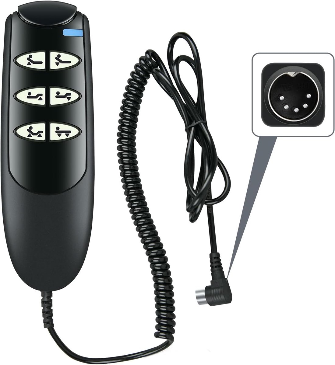 Afstandsbediening - Bediening Motor - Bed Verstellen - Universele Vervanging - 13.5 cm - Zwart