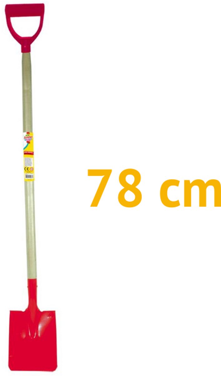 Clown beach Strandschep (bats) (rood) 78 cm