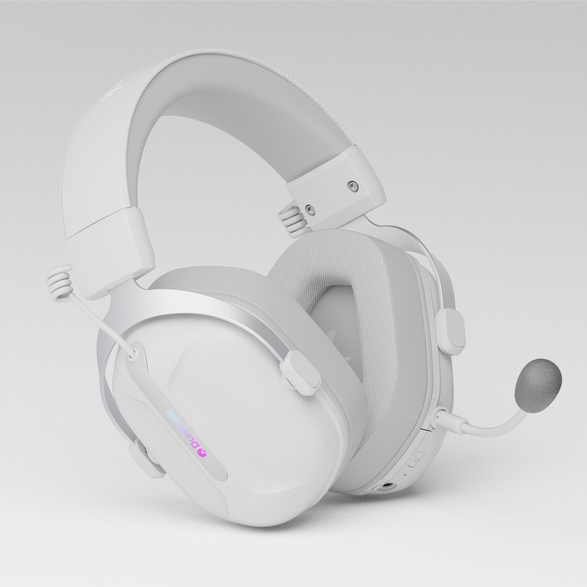 DunRock GG - Draadloze Gaming Headset - Wit - Virtual 7.1 Surround Sound