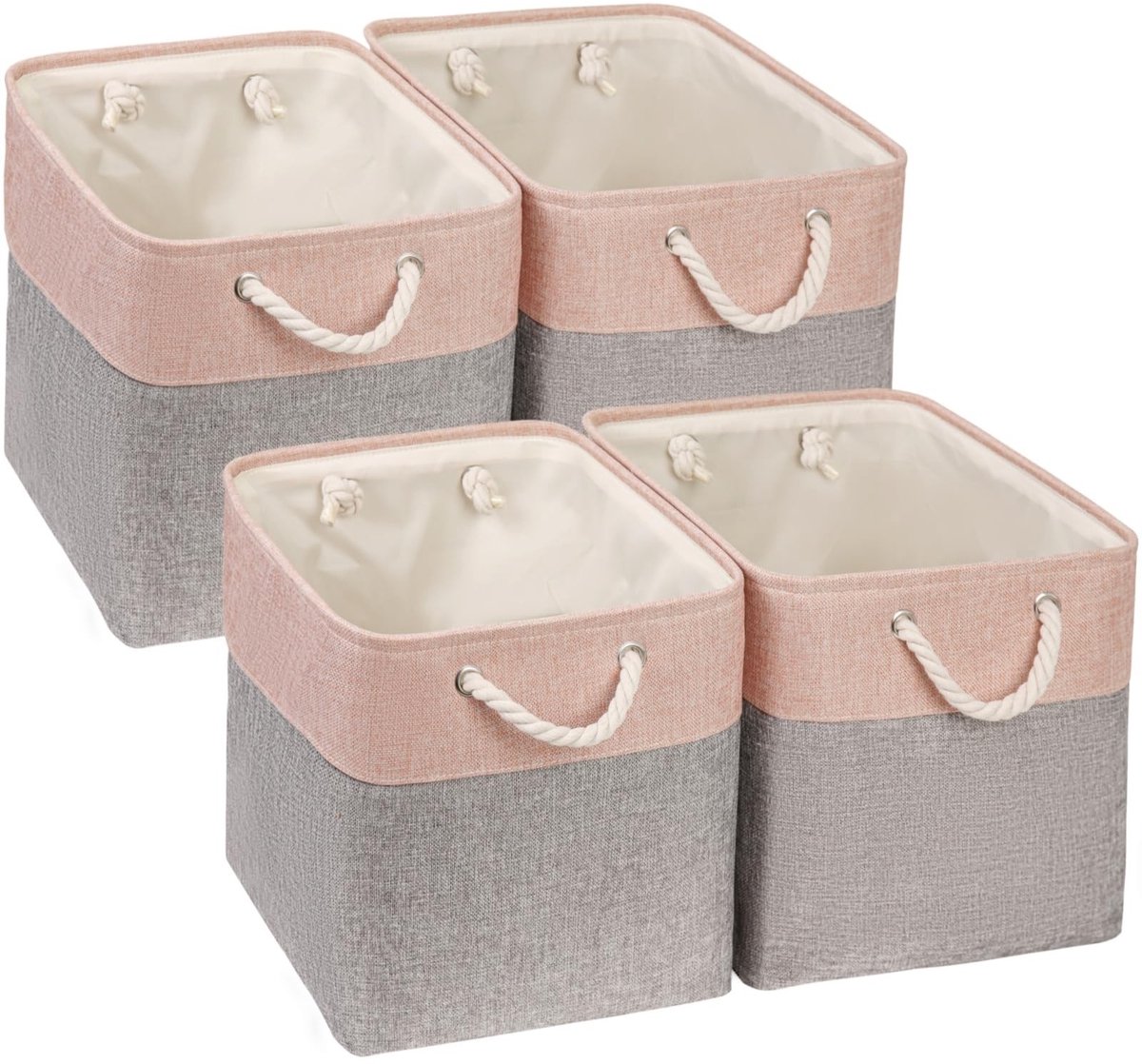 aladdien - Opbergdozen - Organizer voor speelgoed en kleding - Grijsroze - Opbergkubussen - Geschikt voor Kallax - 30 x 30 x 30 cm