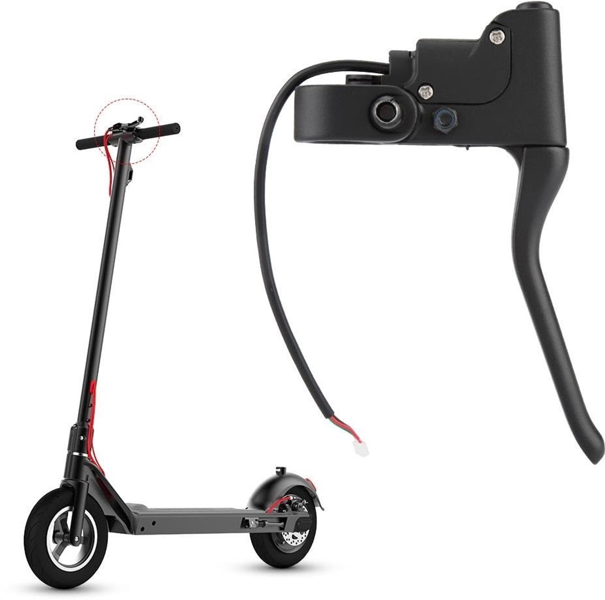 Aluminium Handrem voor Xiaomi Mijia M365 Elektrische Scooter - Duurzaam en Betrouwbaar