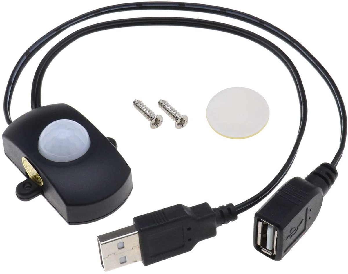 ONF3 Bewegingssensor - Infrarood Detector - Automatische Schakelaar - Zwart - LED Verlichting - Energiezuinig voor Thuis en Commercieel Ge...