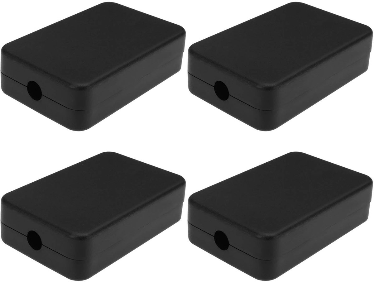 aladdien - Aansluitdoos - Waterdichte elektrische doos - 55x35x15mm - Duurzaam ABS kunststof - Geschikt voor elektronica - Zwart