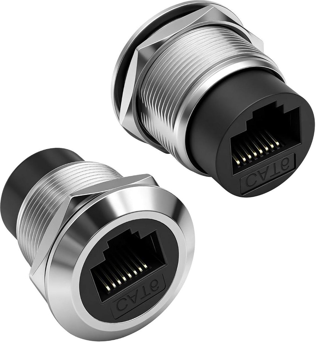 Netwerk Koppeling - Ethernet Adapter - Netwerk Uitbreiding - Paneelmontage - 2 Stuks - Metaal